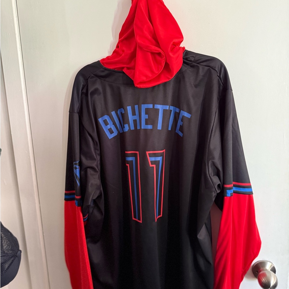 Toronto Blue Jays Bo Bichette Layered City Connect Replica Jersey Hoodie - Picture 2 of 3